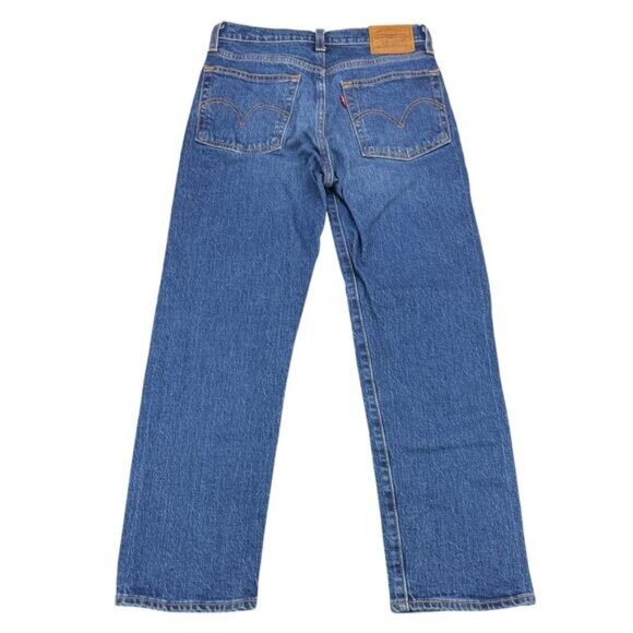 LEVI'S Premium Wedgie StraIght Ankle Jean Size 24 Salsa Charleston Outlasted - Picture 7 of 9